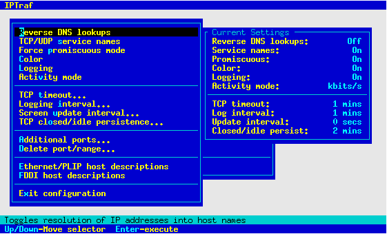 Configuration Menu